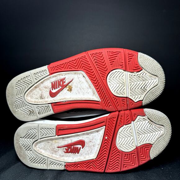 Size 4.5 - Nike Air Jordan 4 Retro OG Fire Red 2020 Men's Shoes - Picture 7 of 9